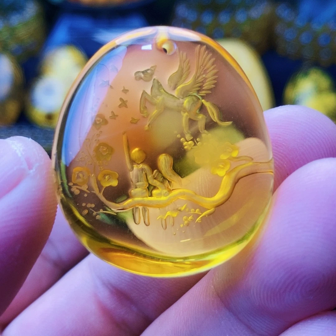 【闪购商品】金珀吊坠(不含链)未镶嵌