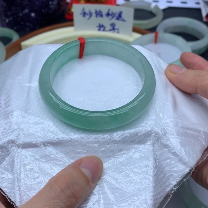 墨***染手镯圈口59.1宽12.3的