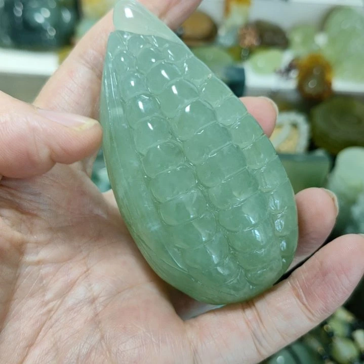 岫玉未镶嵌手把件款式