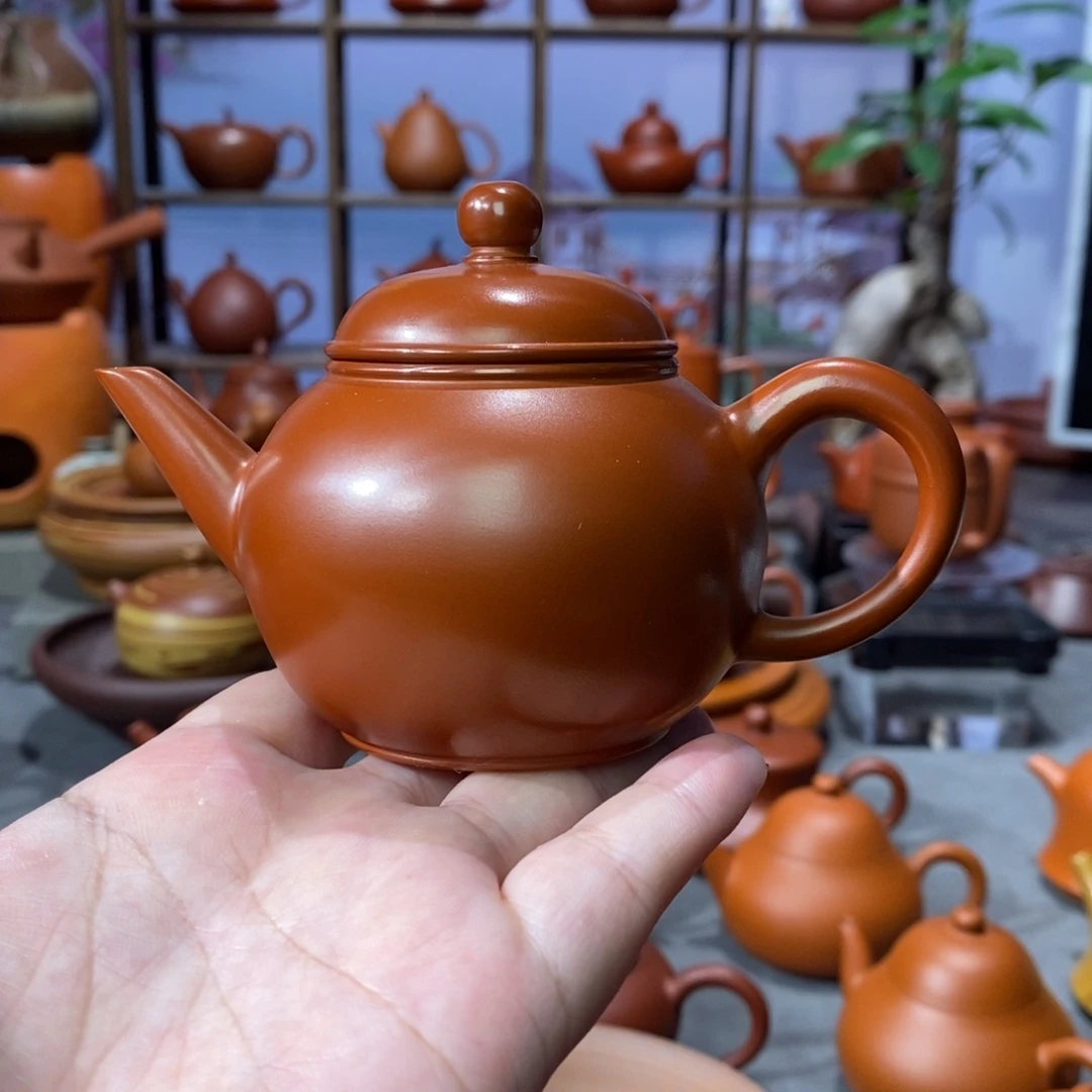 茶壶朱泥吴建辉朱泥水平壶1140c