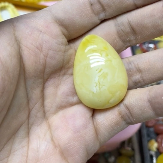 裸石蜜蜡未镶嵌吊坠