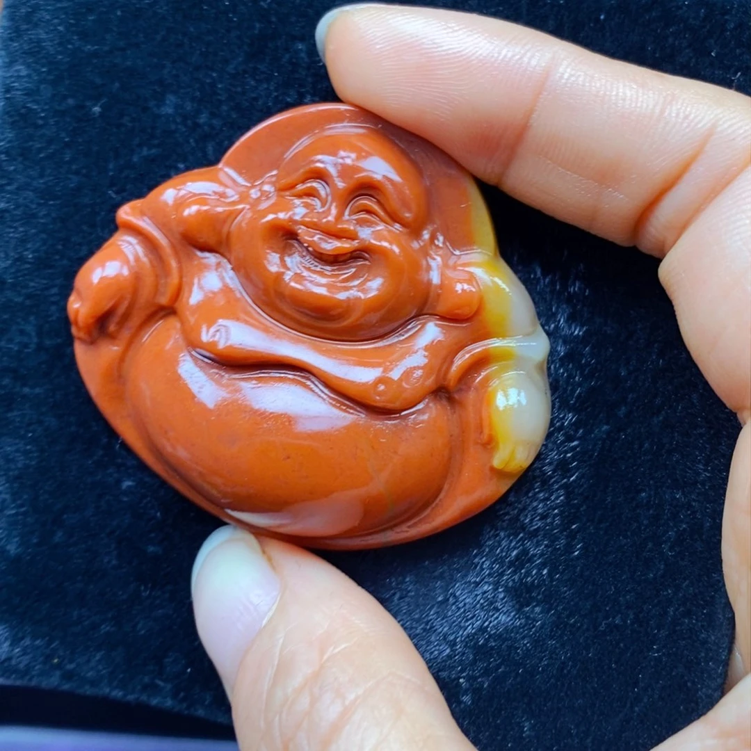 未镶嵌石英质玉（黄龙玉）吊坠(不含链)