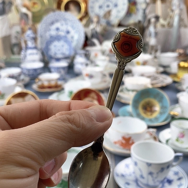 中古欧瓷咖啡杯盘子