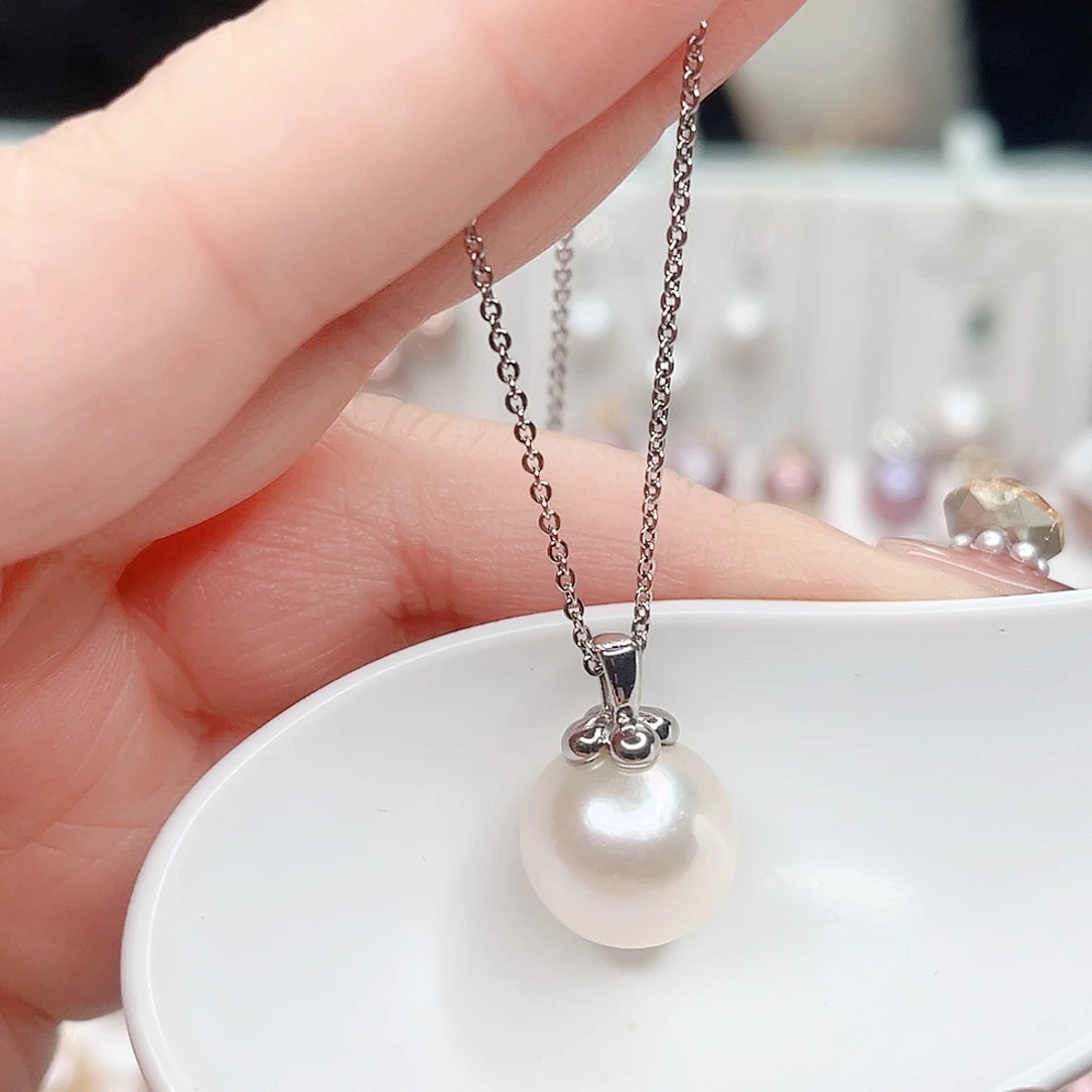 合金淡水珍珠吊坠(赠链)