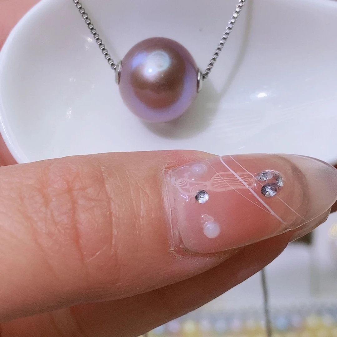 淡水珍珠颈饰银S925镶嵌