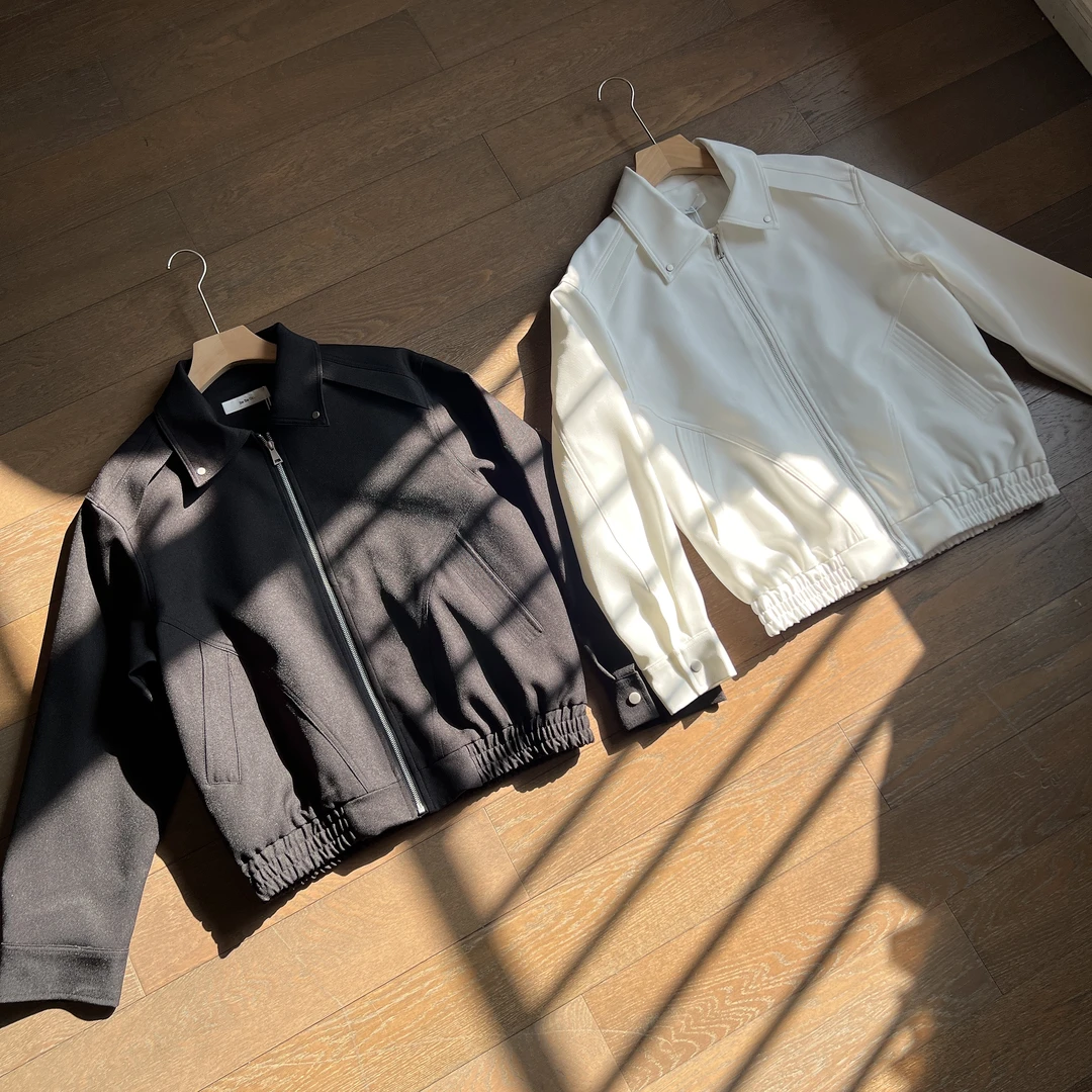 【25FW】春季新款翻领设计款立体解构设计男士休闲短装夹克