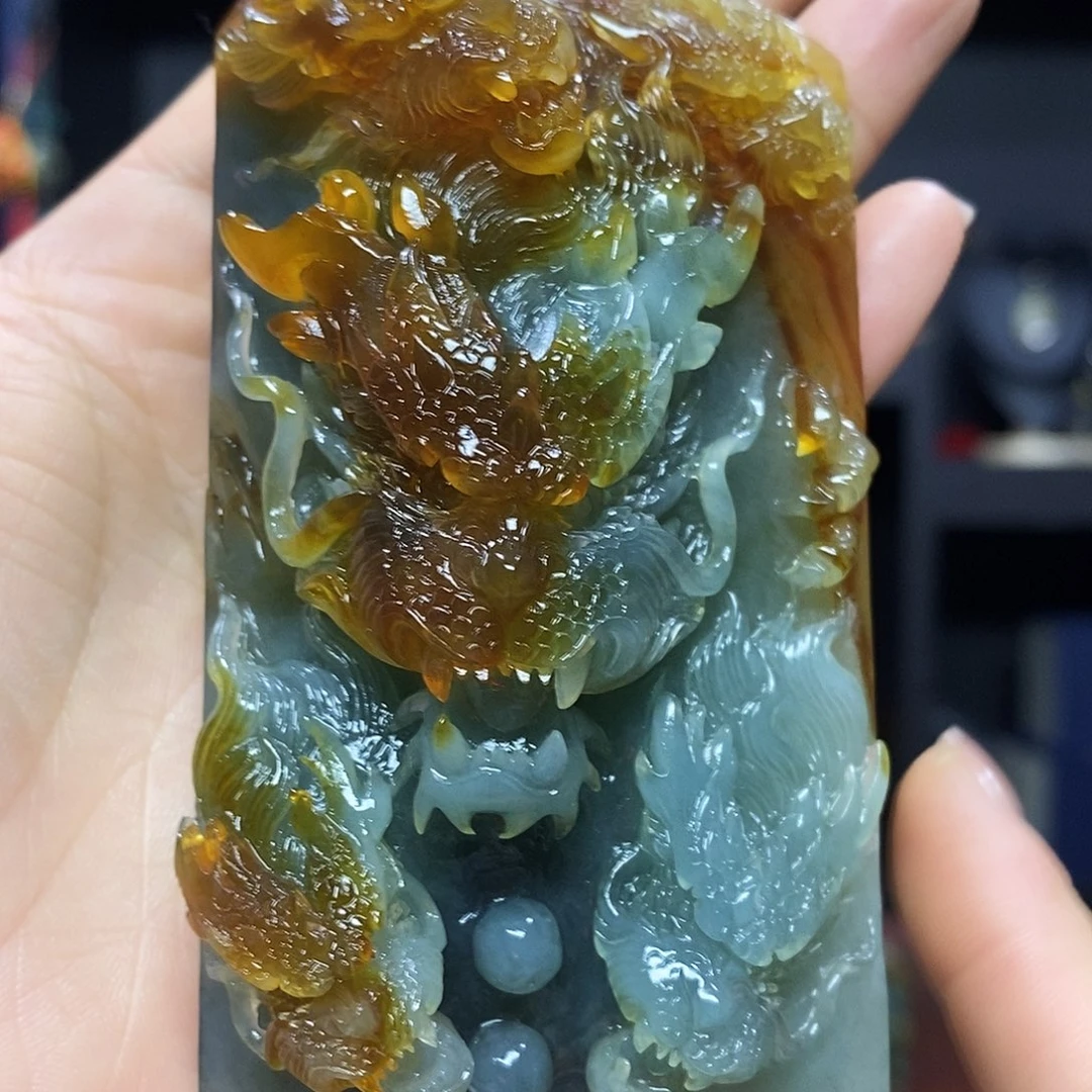 未镶嵌岫玉挂件吊坠手链落**禅