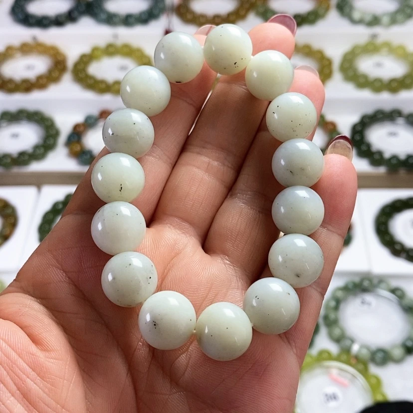 【闪购商品】未镶嵌岫玉手链卡14