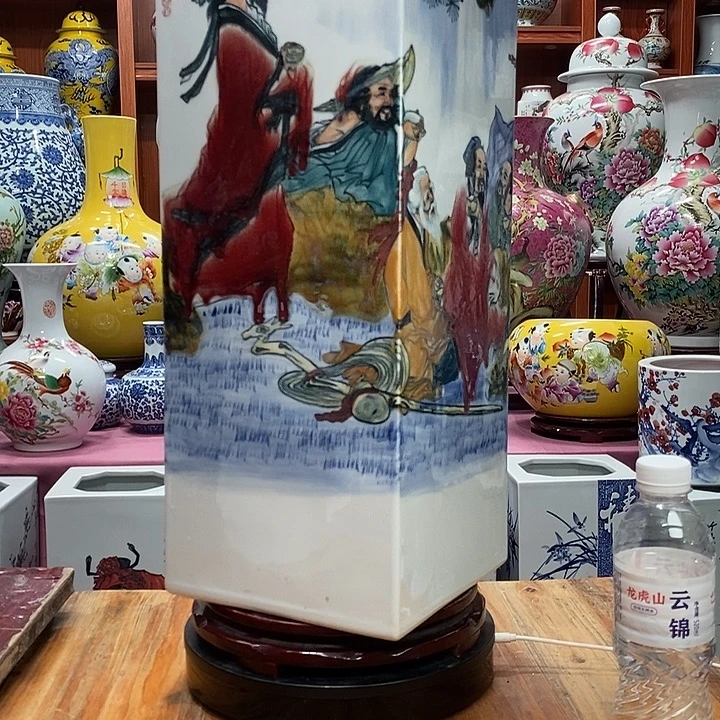 景德镇陶瓷手工手绘花瓶摆件