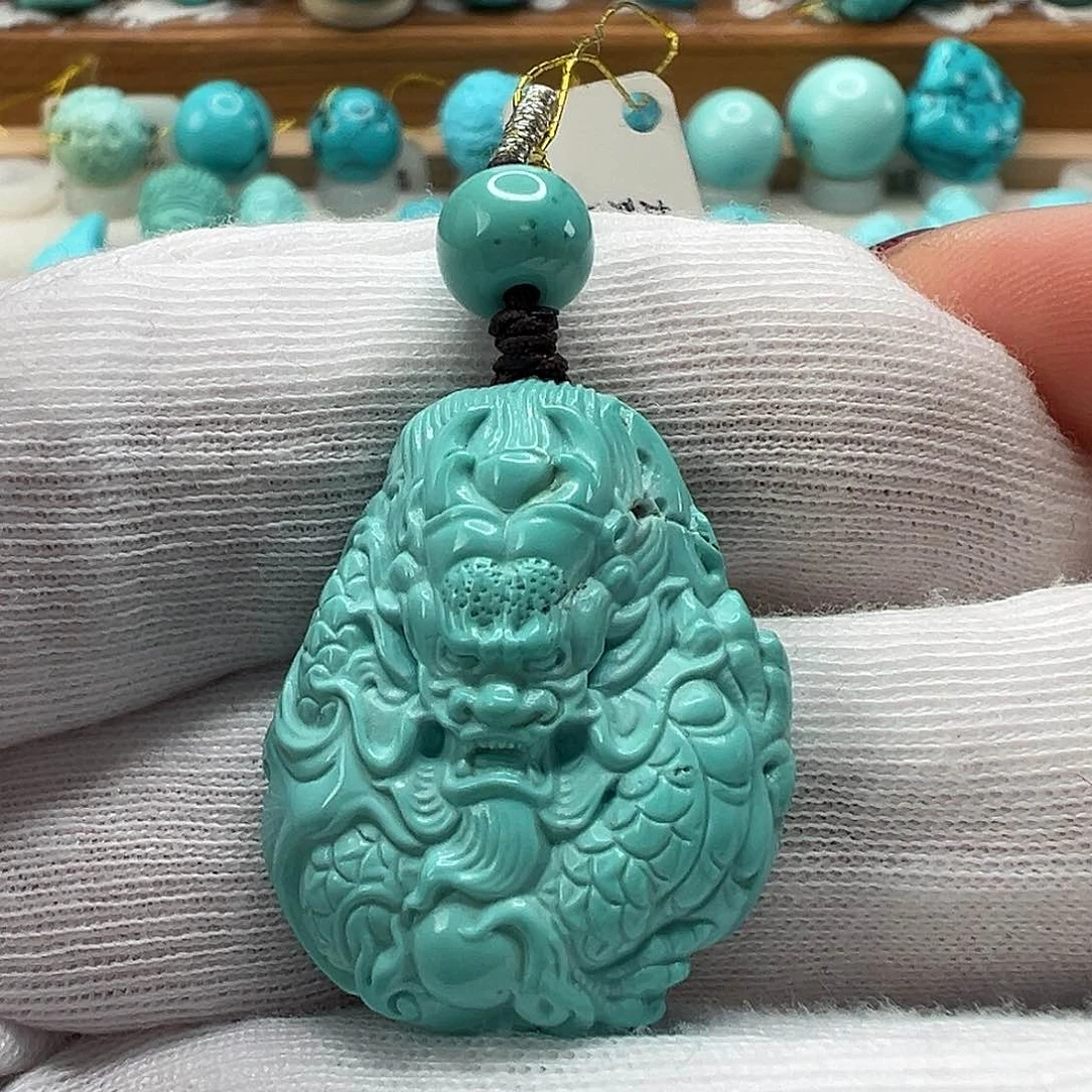 绿松石龙牌 未镶嵌