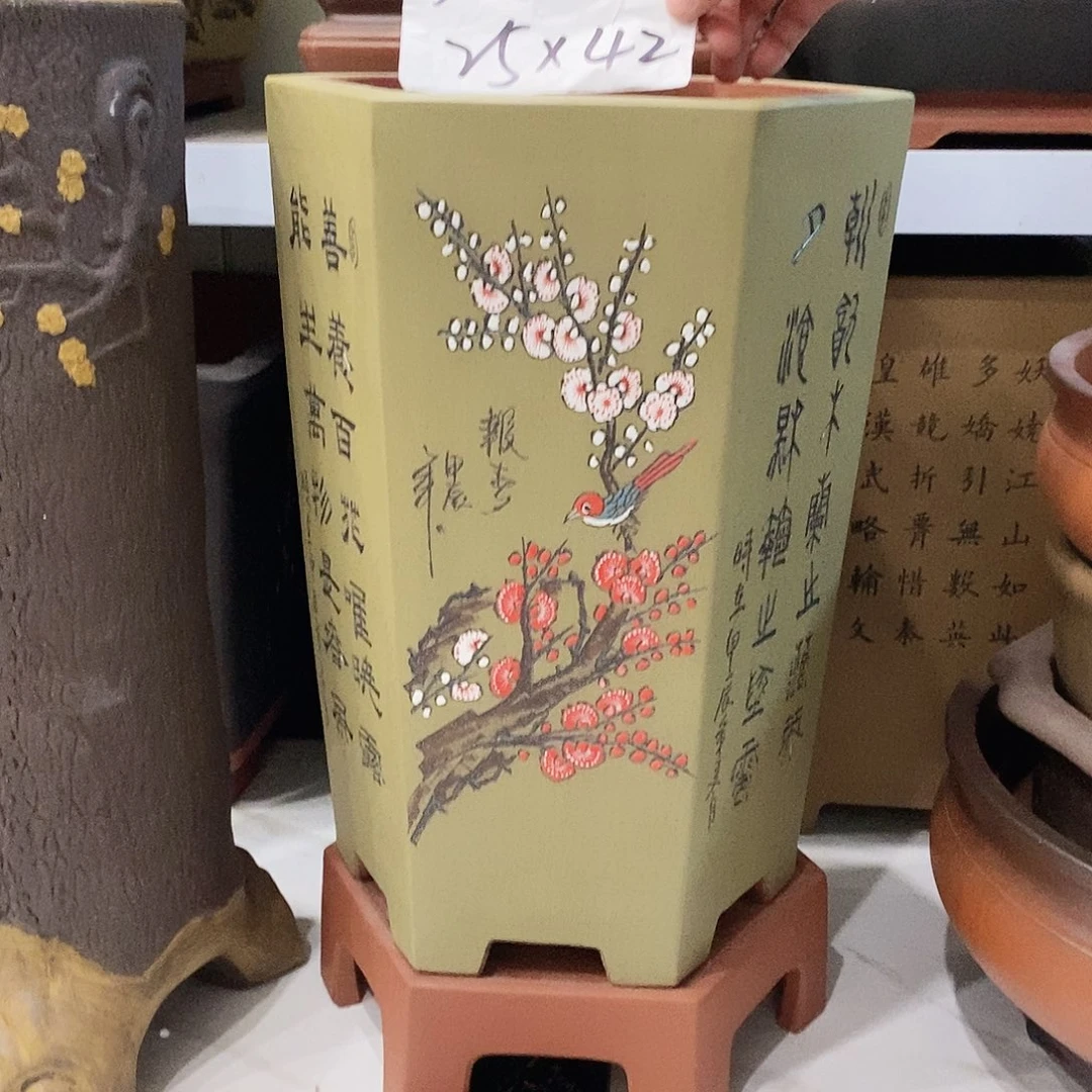 紫砂花盆紫砂花盆