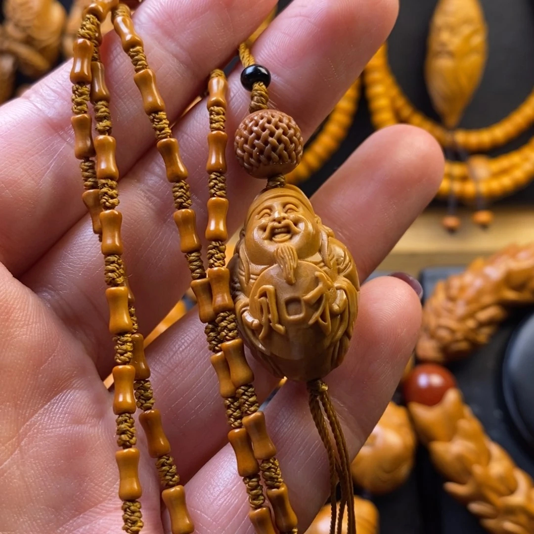 橄榄核手串财神链子