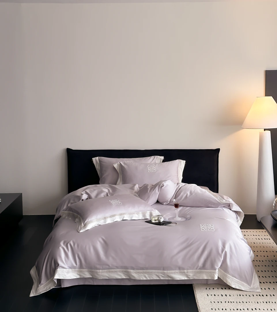 缙铂【维纳斯】欧式轻奢全棉超细旦磨毛简约款纯色四件套床上用品