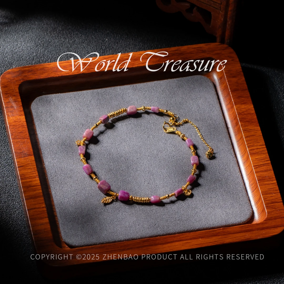 世间臻宝-春欲晚丨樱花南非舒俱来脚链/多样性发/P10613/15