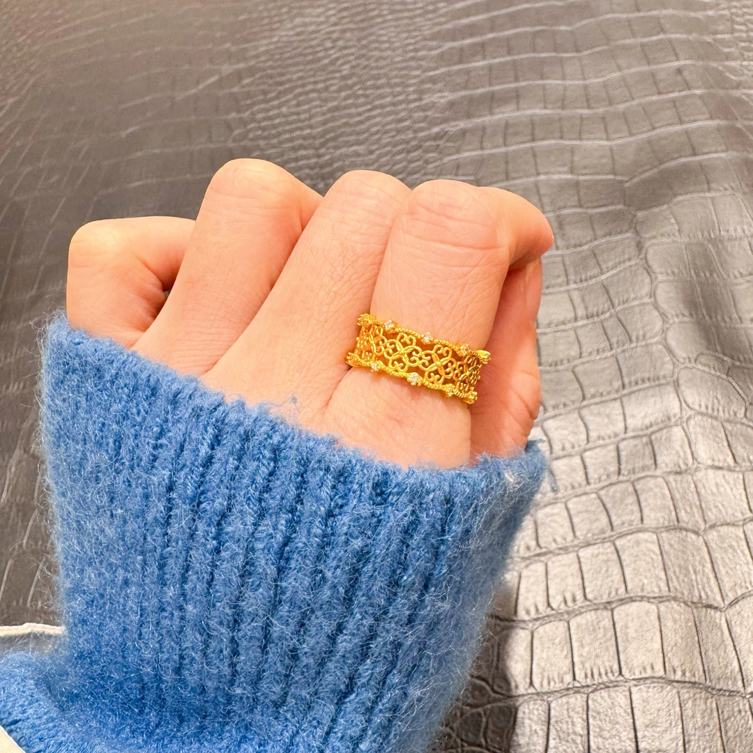 【丁老头甄选】镂空设计戒指4020