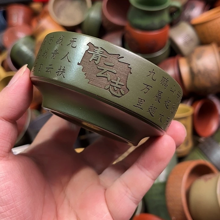 紫砂茶杯全手工紫砂主人杯