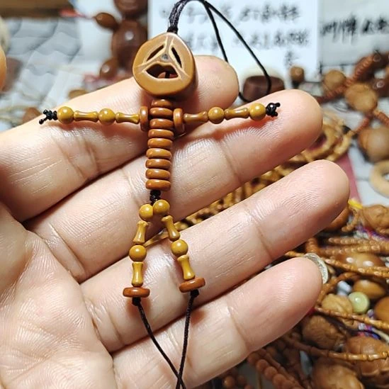 百***乐橄榄核手串/手链橄榄核小人
