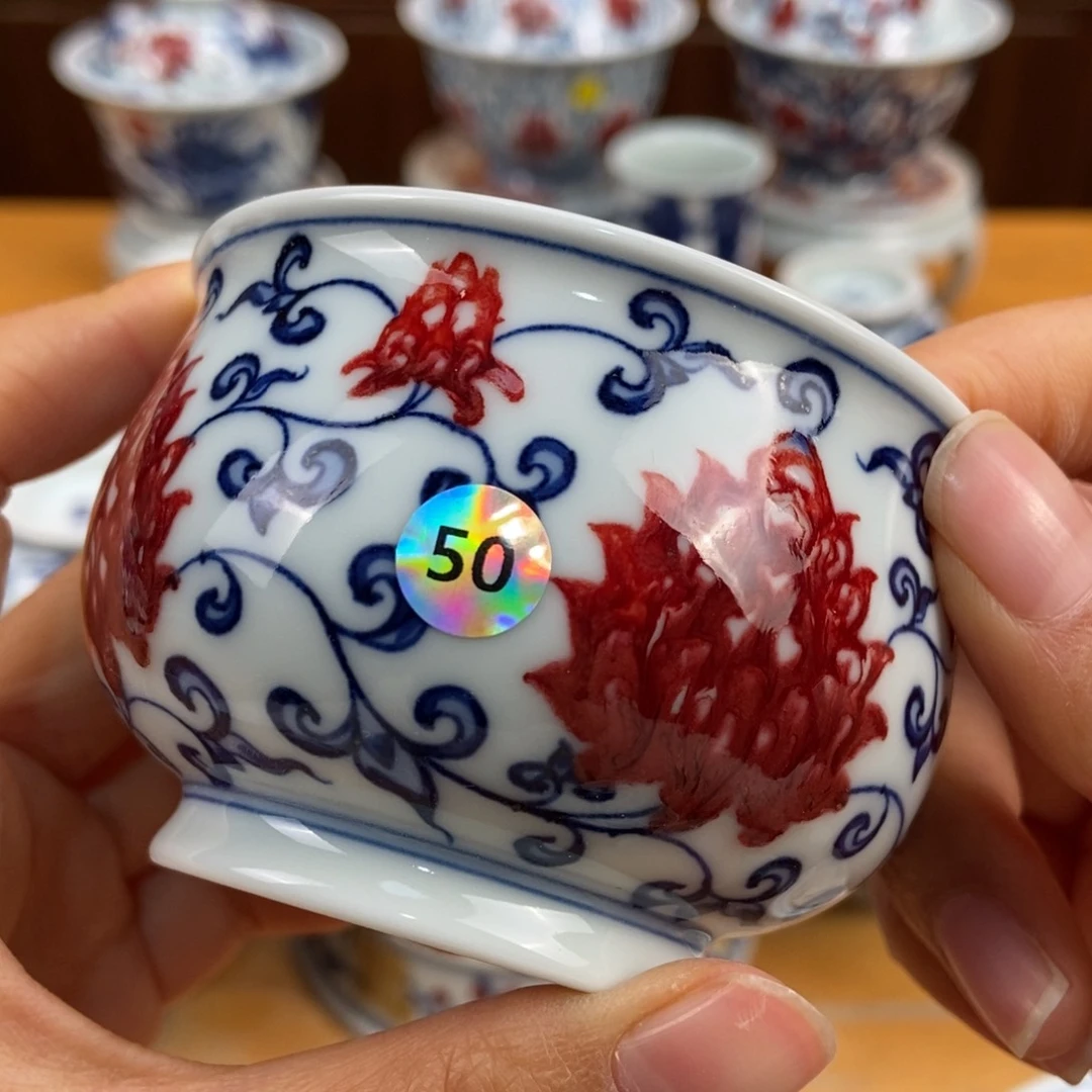 手绘现代茶具非古董