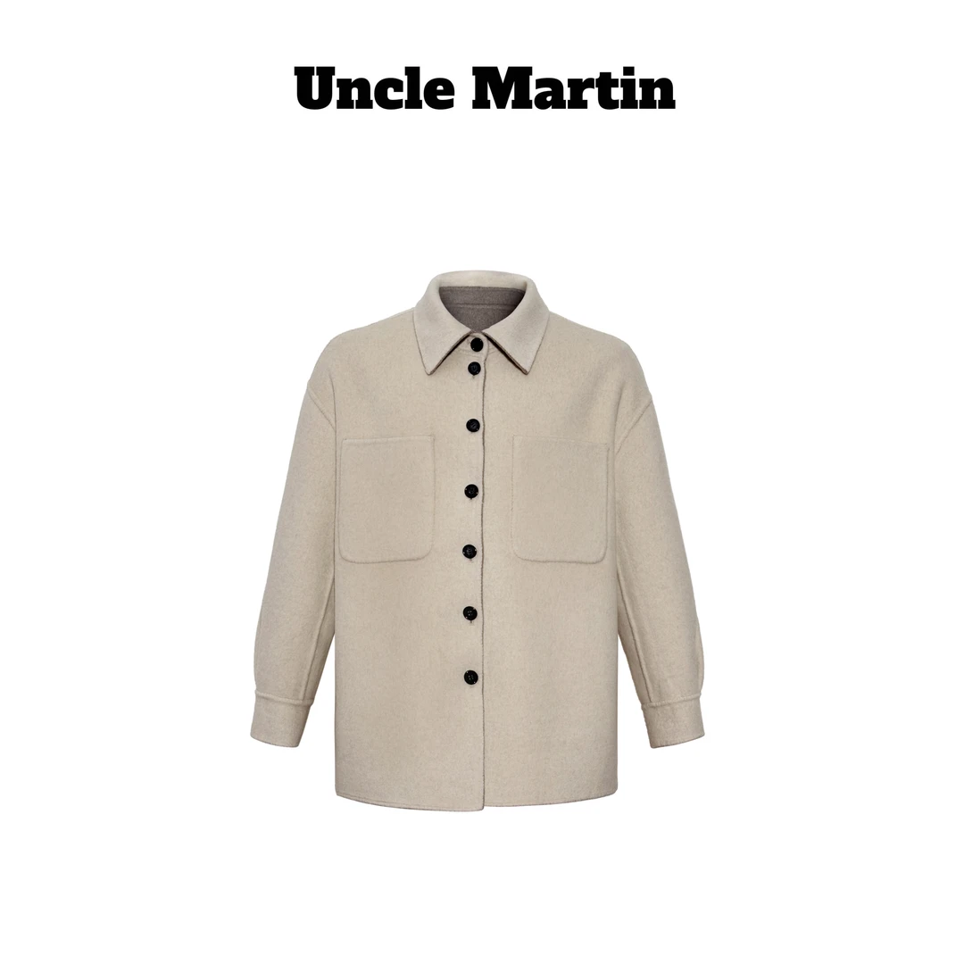 马丁叔叔 25AW秋冬外套翻领纽扣高级感 653