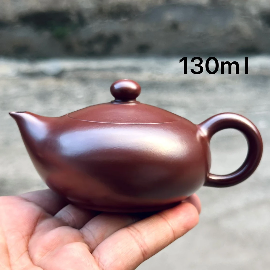宜兴原矿纯手工紫砂壶紫朱泥大红袍凤雏壶小容量泡茶小品壶130c