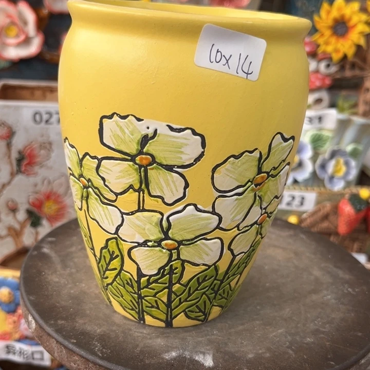 紫砂花盆粗陶材质多肉花盆