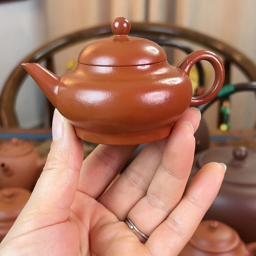 紫砂茶壶精品 明式水平 朱泥 90cc