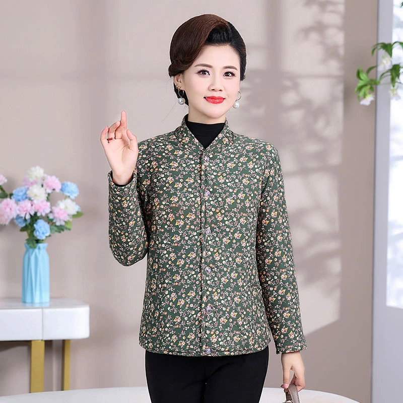 303 秋冬新款棉袄女妈妈中老年装 XU