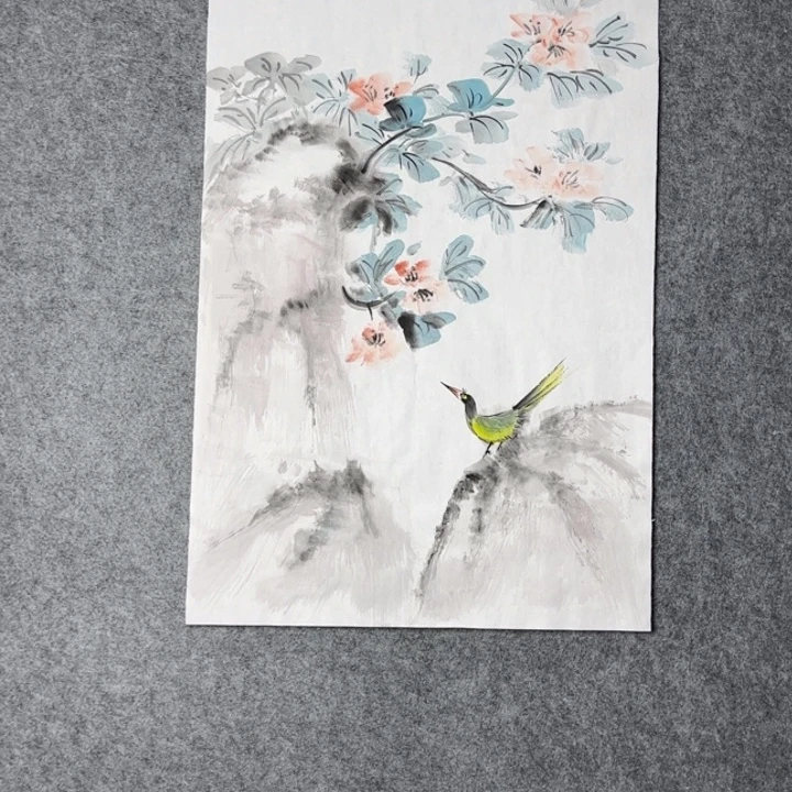 国画手绘国风花鸟画
