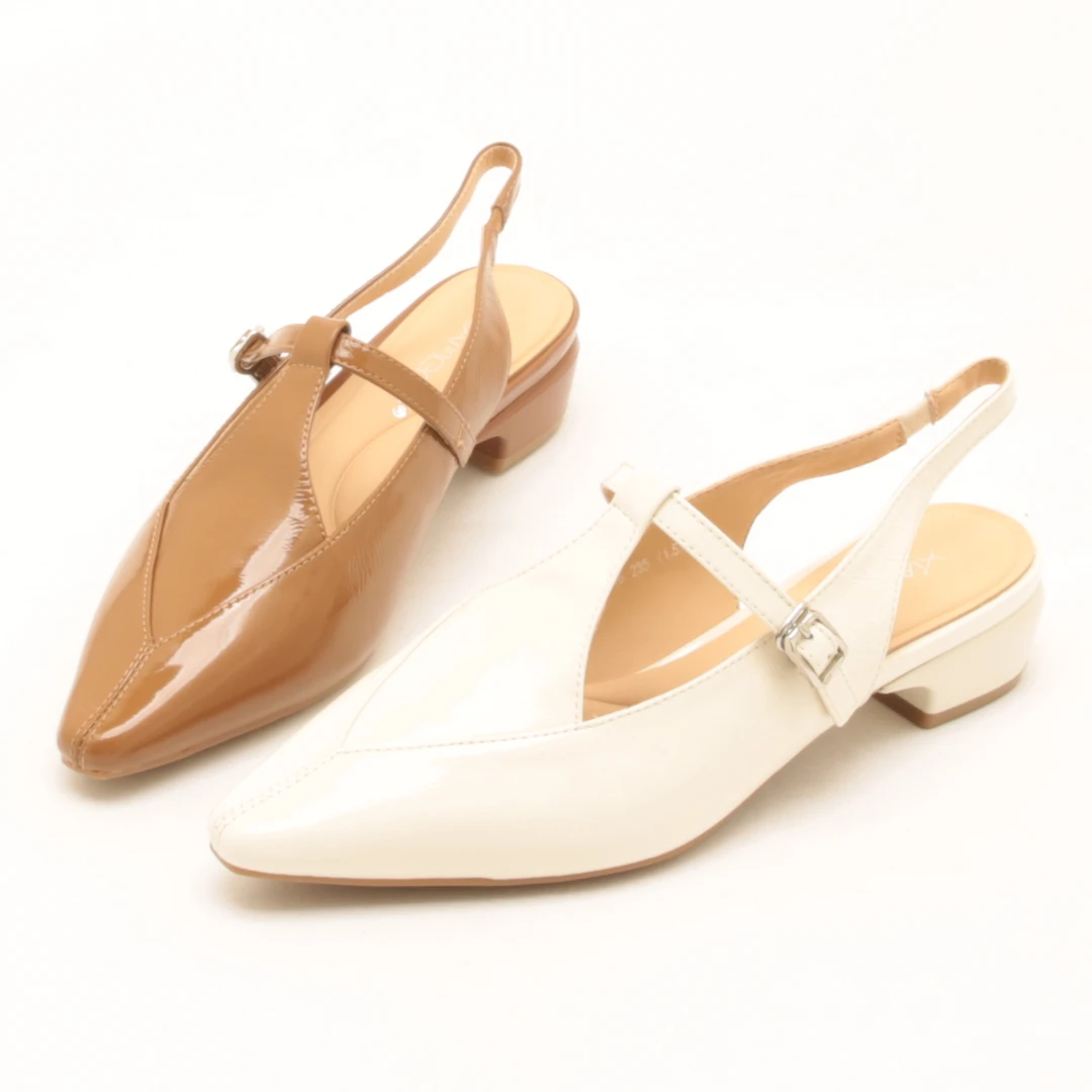 6552夏季新款欧货低跟后绊带包头凉鞋真皮粗跟T字扣带玛丽珍女鞋