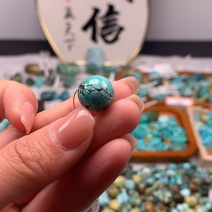 绿松石未镶嵌扣子扣子