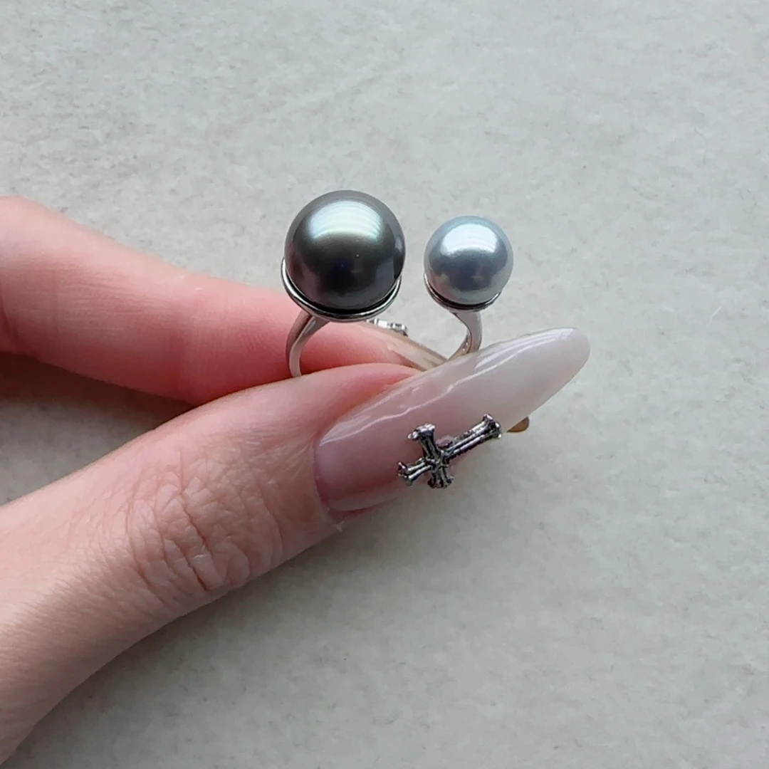 海水珍珠银S925镶嵌戒指66