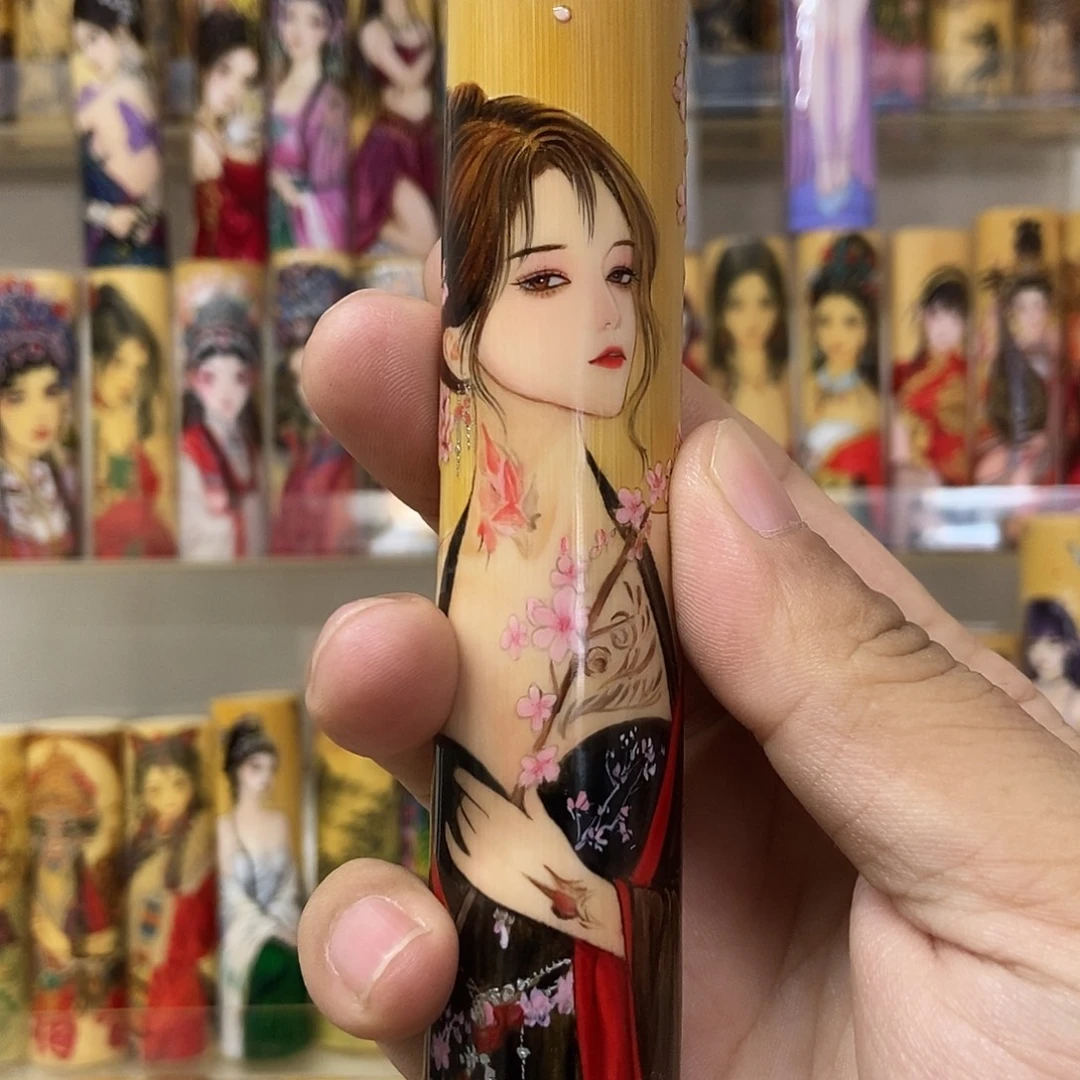 风***人竹似水老师重彩封釉国风御姐