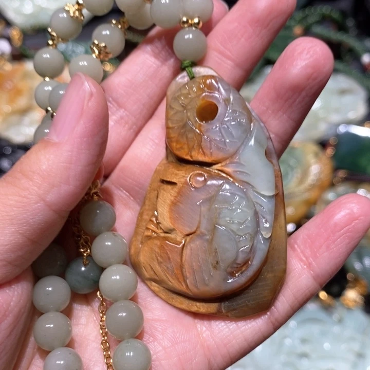 岫玉毛衣链未镶嵌