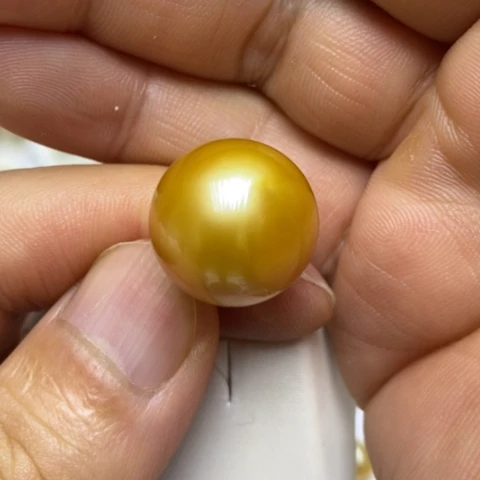 海水珍珠裸珠17-18 m m裸珠打孔