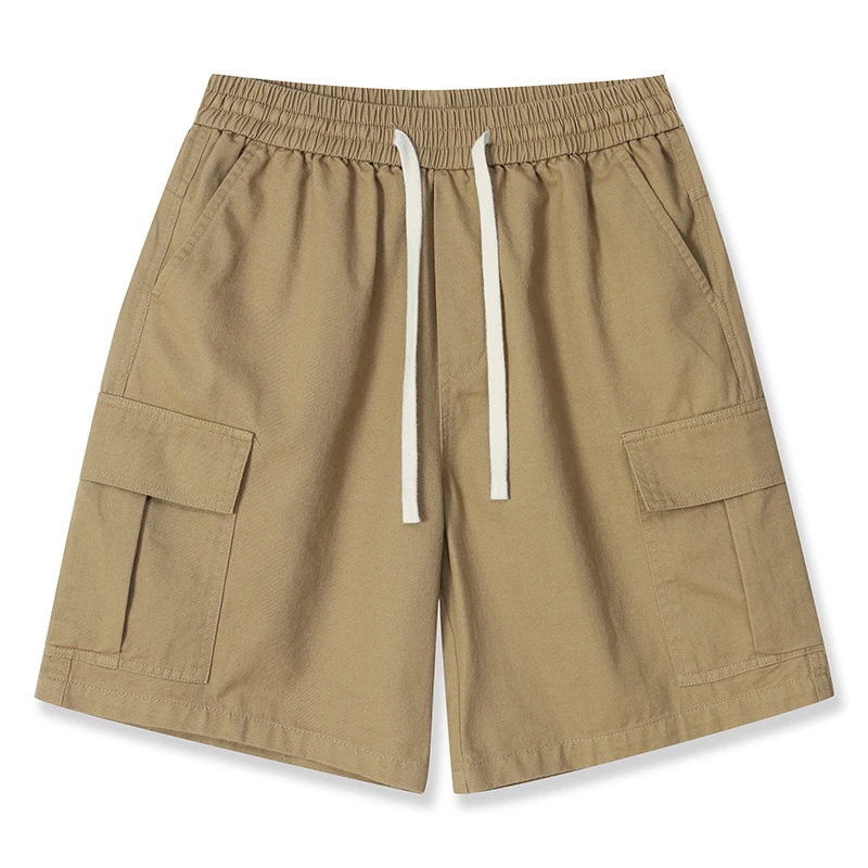 【清仓】夏季全棉工装裤日系潮牌百搭五分裤宽松直筒男纯棉中裤