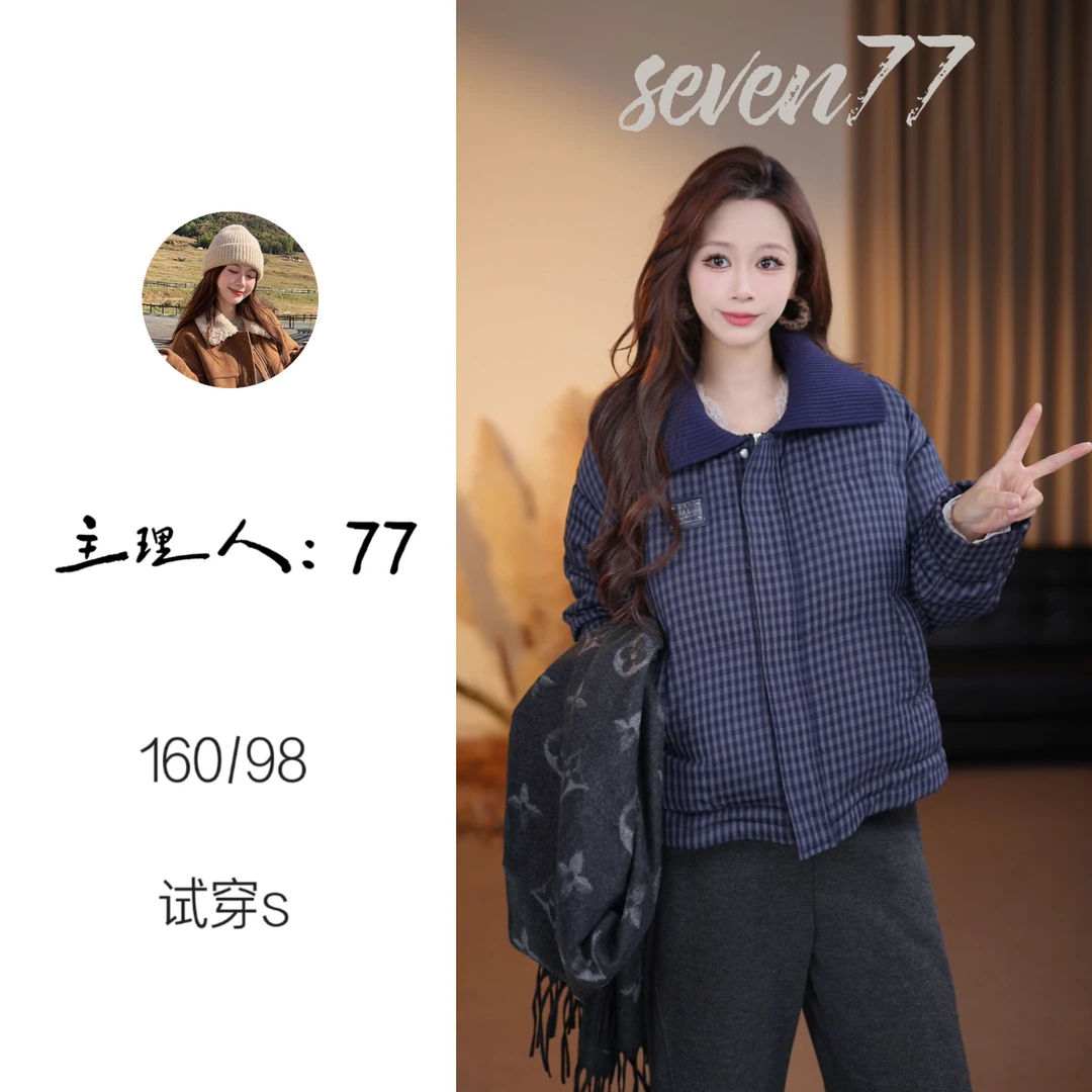 【77】【90白鸭绒】2025秋冬新款时尚保暖显瘦羽绒外套BN25930