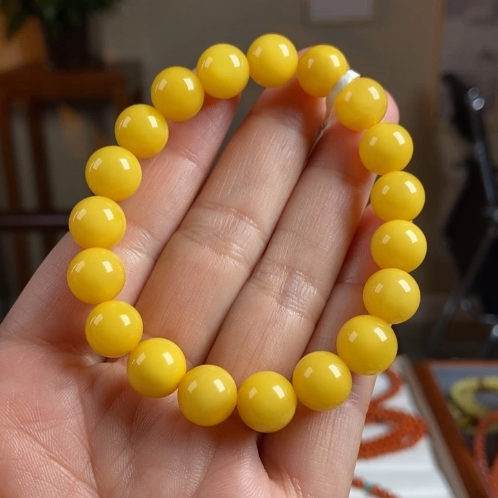 琥珀手链未镶嵌蜜蜡手串10