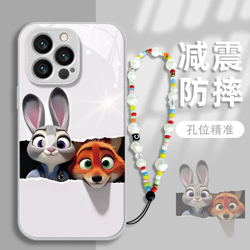 尼克朱迪适用苹果vivo华为oppo小米iPhone16玻璃壳全包手机壳