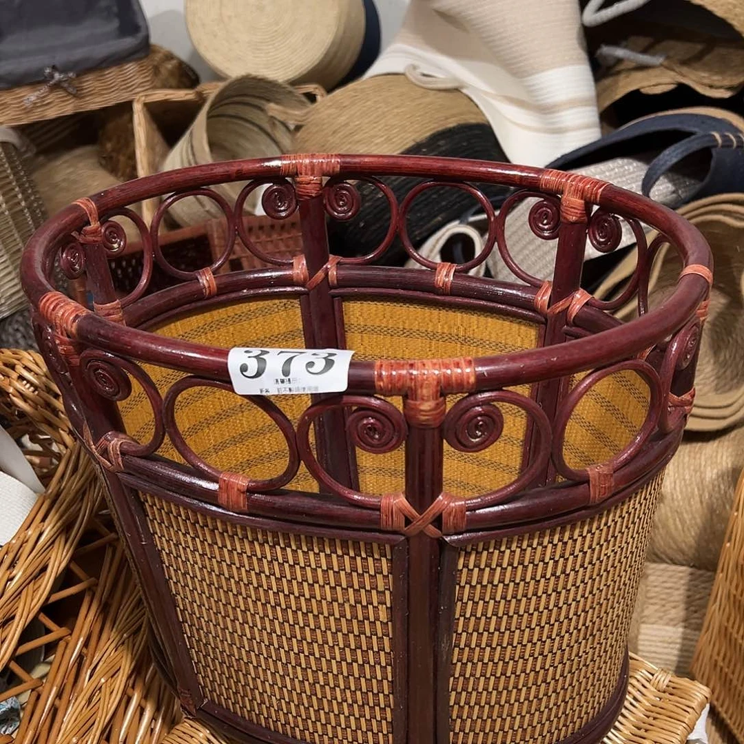 柳373棕色椭圆大收纳筐