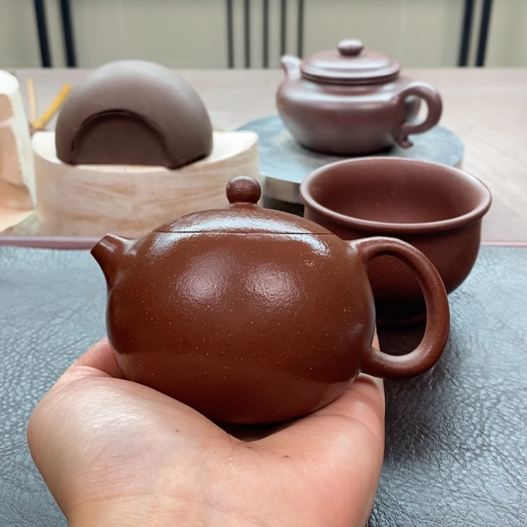 茶壶紫砂底槽清西施200cc全手