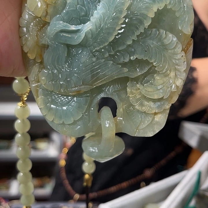 未镶嵌岫玉毛衣链