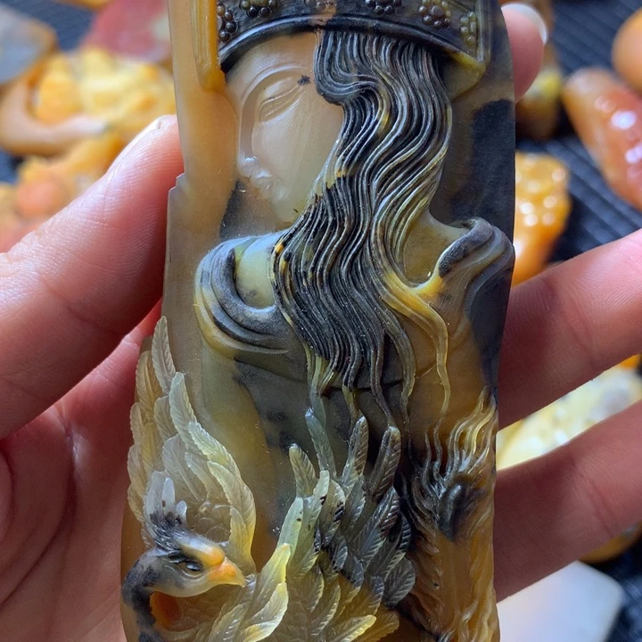 石英质玉（黄龙玉）未镶嵌手链