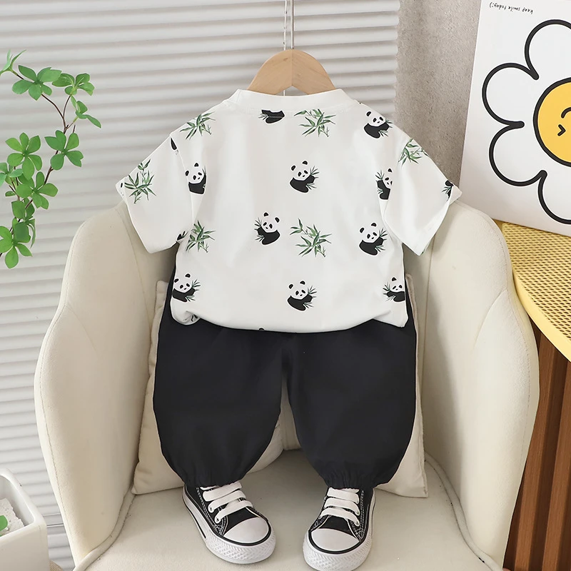 男童夏季套装2025新款夏装衣服儿童男孩宝宝两件套春款洋气短袖