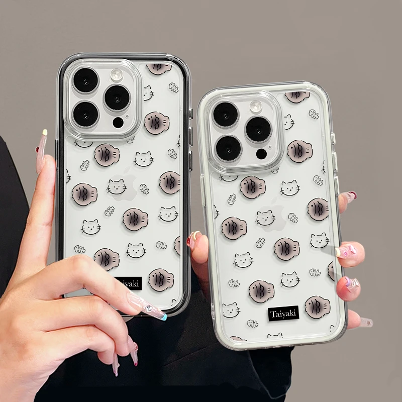 猫鱼适用苹果17pro手机壳16pm三合一炫彩华为p70新款荣耀小米oppo