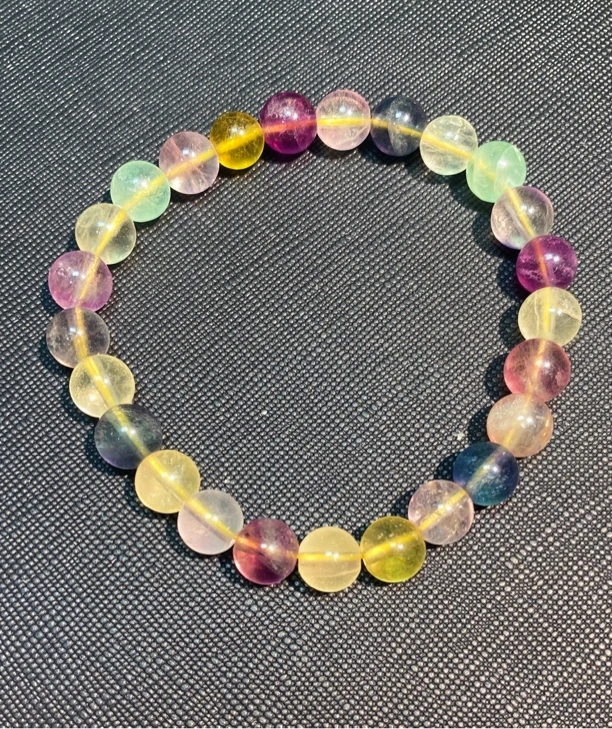 天然萤石多宝手串