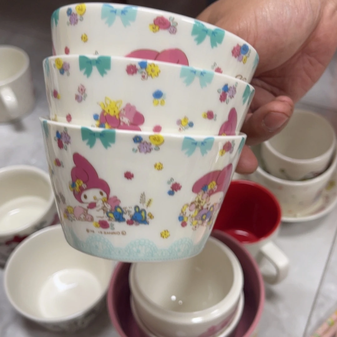 手***机水晶玻璃吸管款美乐蒂碗