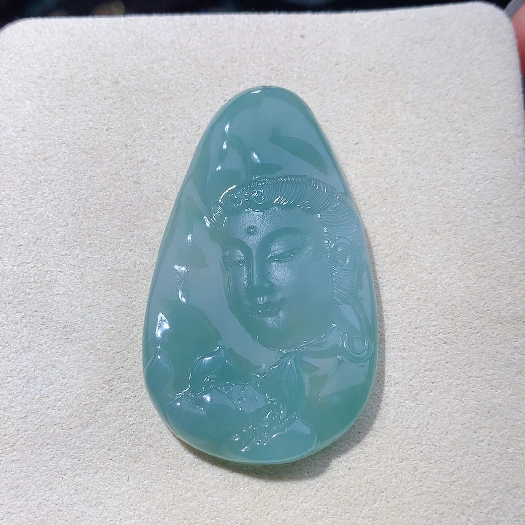 颈饰未镶嵌翡翠观音头