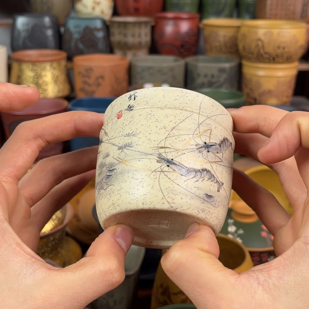 茶杯紫砂宜兴原矿紫砂杯茶具