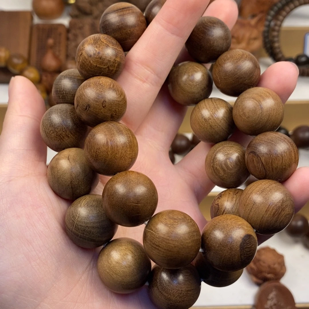 檀香木手串/手链老山檀香1.8横纹奶香微瑕福利