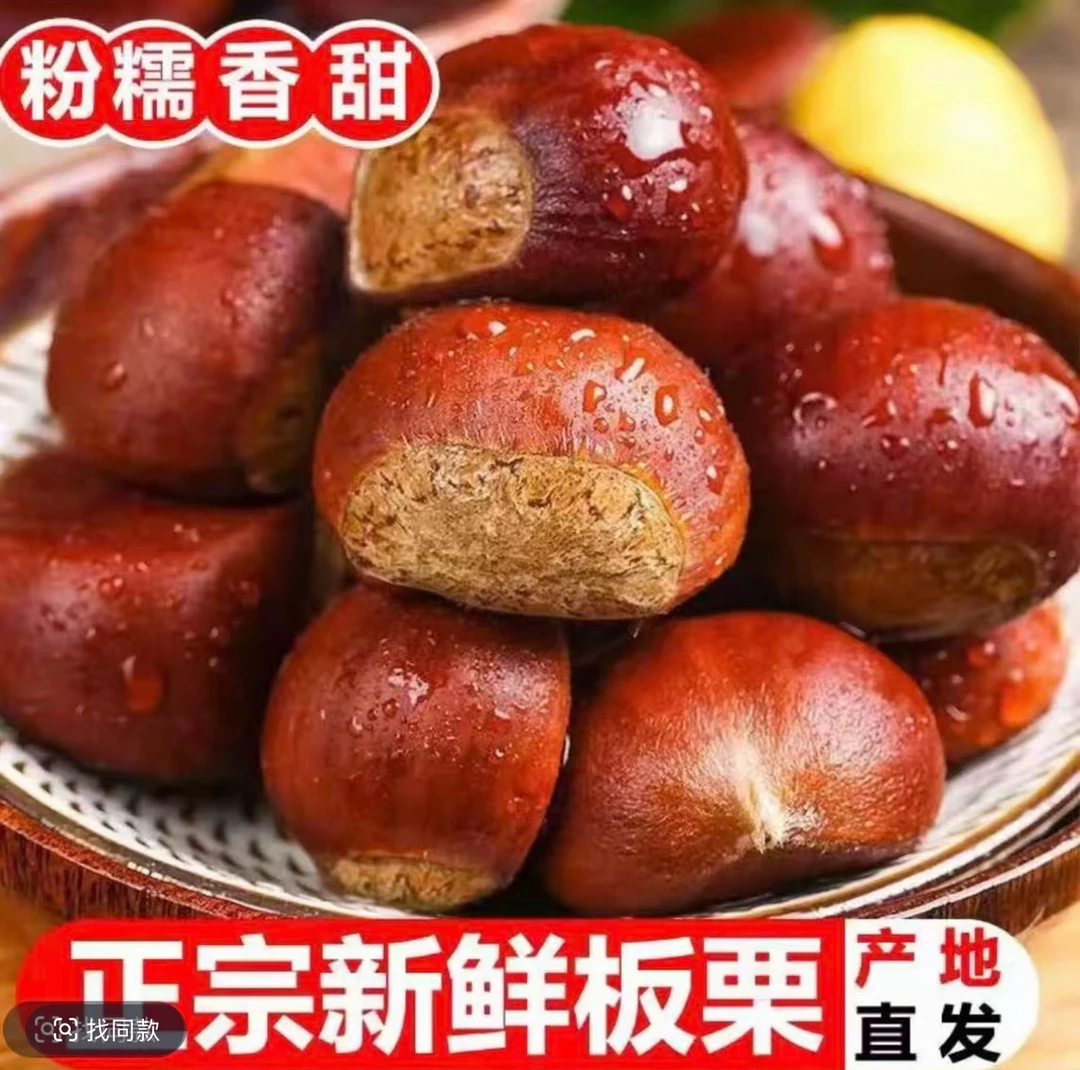 【买3斤送2斤】新鲜现摘高山板栗甘甜清脆生栗子板栗连袋5斤装